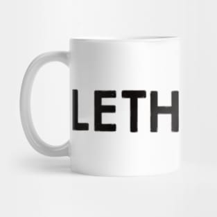 lethargy  (black) Mug